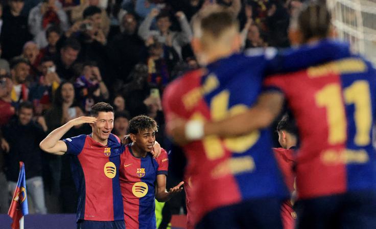 Veselje Barcelone ob vodstvu z 2:0 | Foto: Reuters