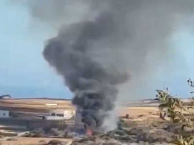 V strmoglavljenju helikopterja na grškem otoku trije mrtvi #video