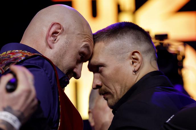 Tyson Fury - Oleksandr Usik | V soboto se bosta v Savdski Arabiji spopadla Britanec Tyson Fury in Ukrajinec Oleksandr Usik. | Foto Reuters