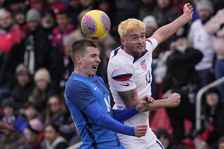 Prvi nastop za slovensko člansko reprezentanco je zbral v začetku leta 2024 na prijateljski tekmi z ZDA v San Antoniu, na kateri pa je bila Kekova četa močno zdesetkana, prevladovali pa so igralci, ki so takrat izstopali v 1. SNL. | Foto: Guliverimage