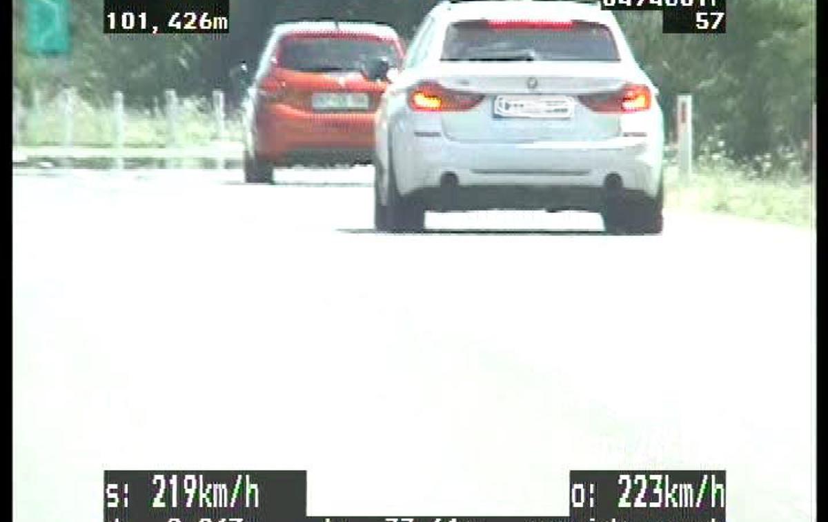 Prehitra vožnja | Foto PU Murska Sobota