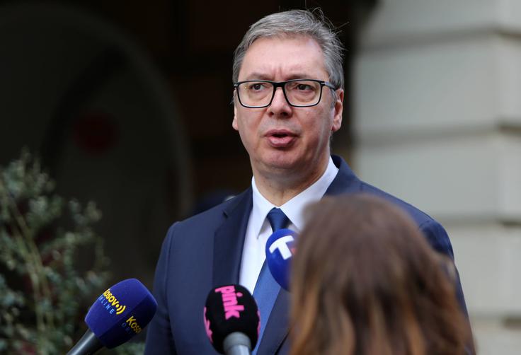 Na sodbo so se odzvali tudi v Beogradu, kjer so na predlog Vučića danes popoldne sklicali izredno sejo sveta za nacionalno varnost. Vučić naj bi po navedbah srbske tiskovne agencije Tanjug po seji še nocoj odpotoval v Banjaluko. | Foto: Guliverimage