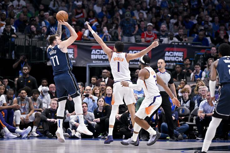 Dončić je v prvi četrtini dosegel sedem točk. | Foto: Reuters