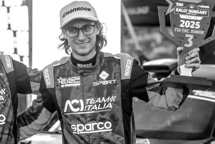 Tragedija – na Poljskem je umrl italijanski mladinski reli prvak Matteo Doretto