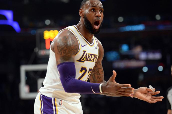 LeBron James | LeBron James je bil s 24 točkami prvi strelec tekme med Los Angeles Lakersi in Charlottom. | Foto Reuters
