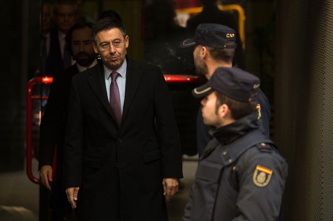 Predsednik Barcelone Josep Maria Bartomeu je v zadnjih tednih pod hudim pritiskom. Bo zdržal? | Foto: Getty Images