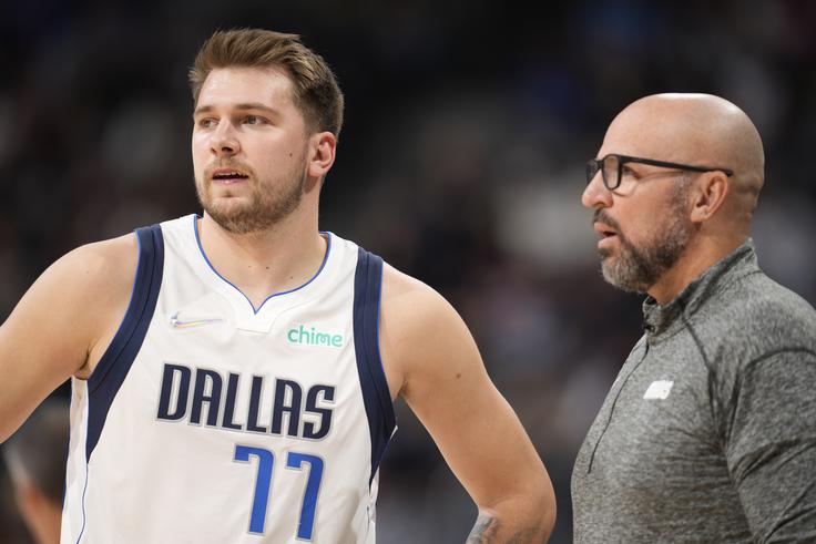 Luka Dončić in Jason Kidd še iz časov Dallasa | Foto: Guliverimage