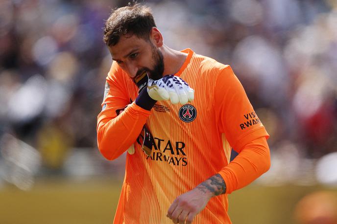 Gianluigi Donnarumma | Gianluigi Donnarumma se je s čustvenim sporočilom poslovil od PSG in njegovih navijačev. | Foto Reuters