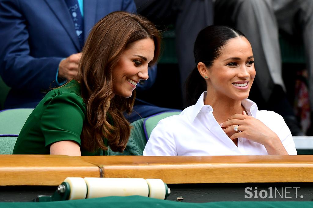 Vojvodinji Kate in Meghan v Wimbledonu