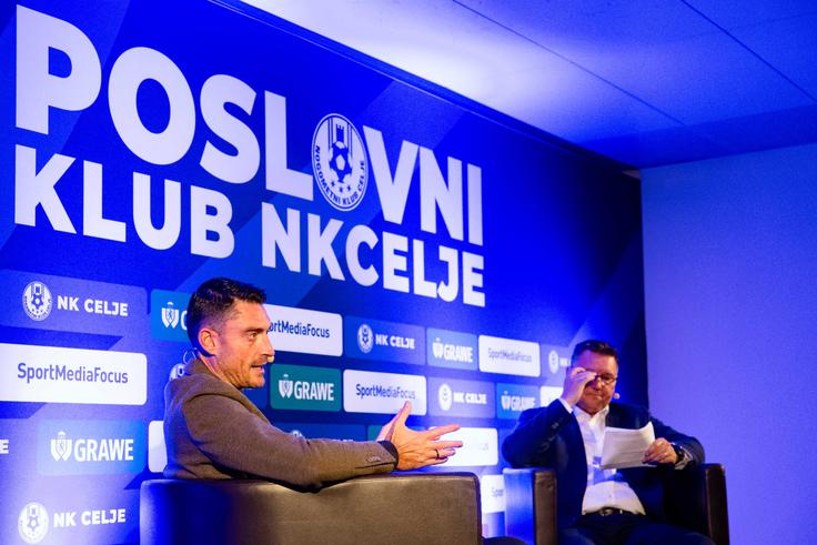 O svojem delu v Sloveniji in dojemanju trenerskega dela se je razgovoril na prvem Poslovnem klubu NK Celje. | Foto: NK Celje