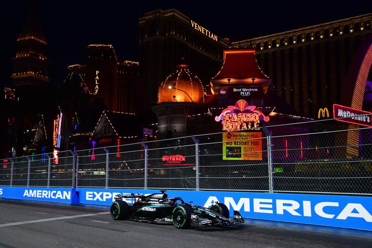 George Russell je v Las Vegas zmagal lani. | Foto: Reuters