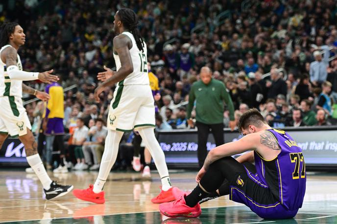 Luka Dončić | Luka Dončić je bil kljub odlični individualni predstavi razočaran. | Foto Reuters