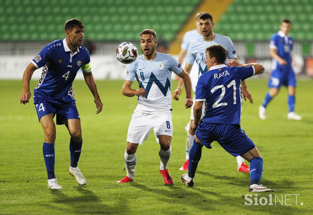 Moldavija : Slovenija, liga narodov, slovenska nogometna reprezentanca