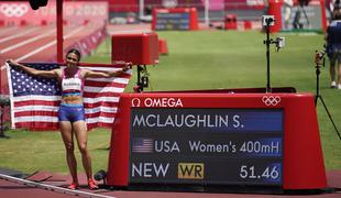 Po Norvežanu še Američanka - do zlata z novim svetovnim rekordom