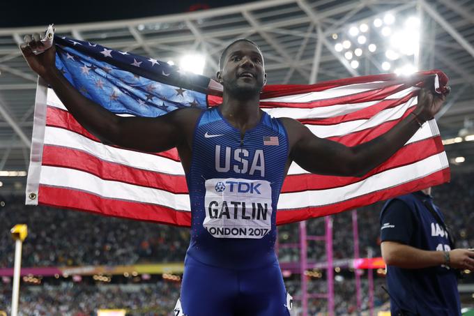 Pri 35 letih je Gatlin postavil tudi veteranski svetovni rekord. | Foto: Reuters