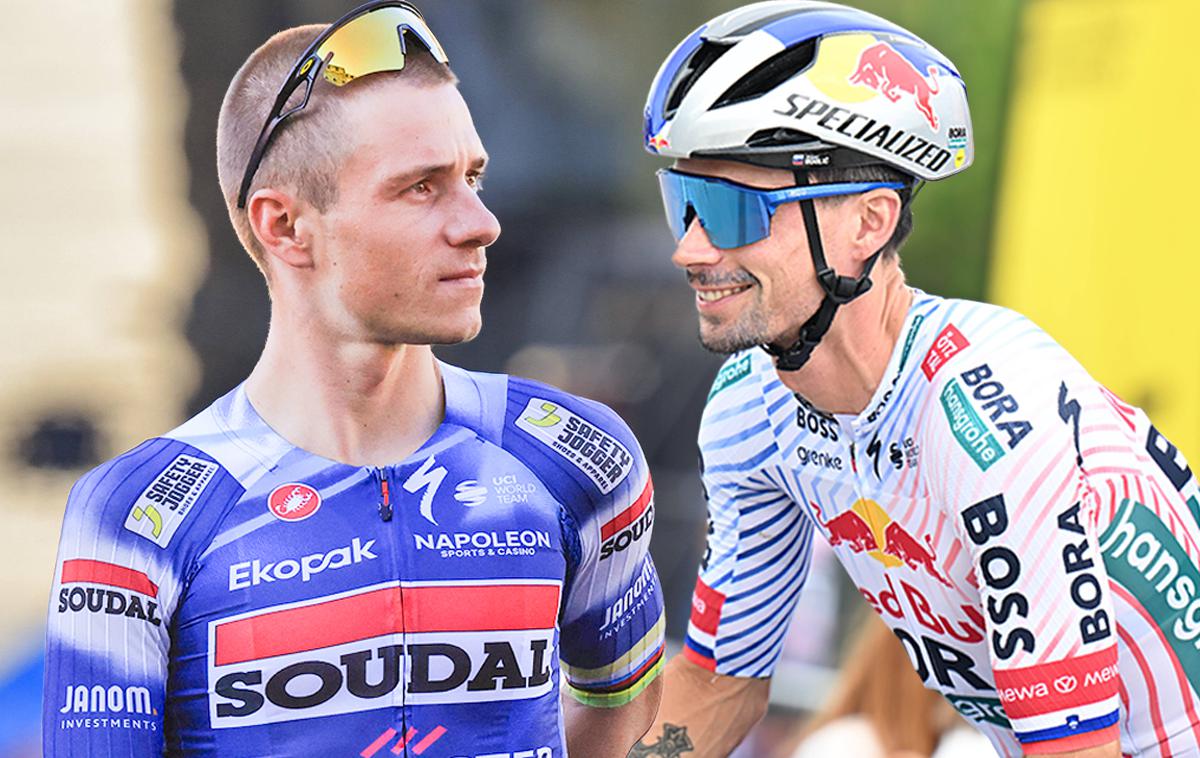 Remco Evenepoel Primož Roglič kolaž | Bo Remco Evenepol res zamenjal ekipo?  | Foto Reuters, Guliverimage