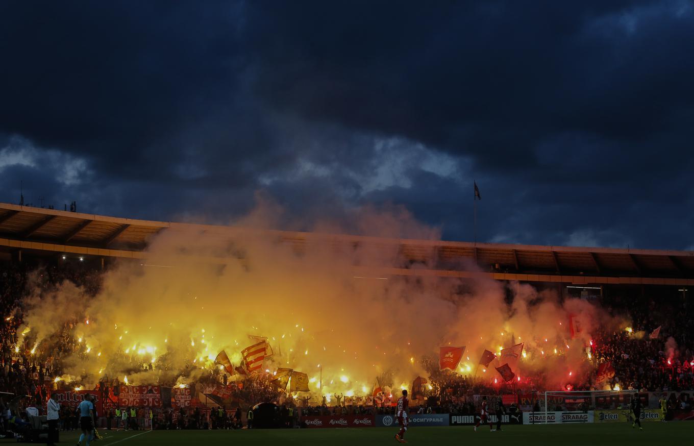 Red Star fans will prepare for an infernal atmosphere for Wednesday night's match between Serbia and the Norwegian heroes. | Photo: Reuters