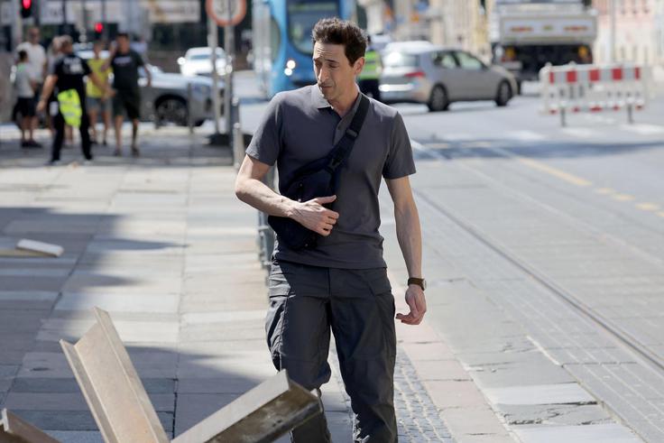 Adrien Brody v Zagrebu | Foto: Pixsell/Marko Seper