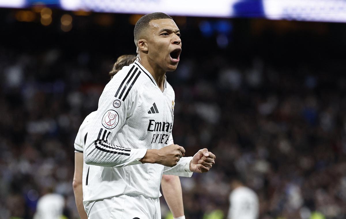 Kylian Mbappe | Kylian Mbappe je povedel Real Madrid v vodstvo z 1:0. | Foto Reuters