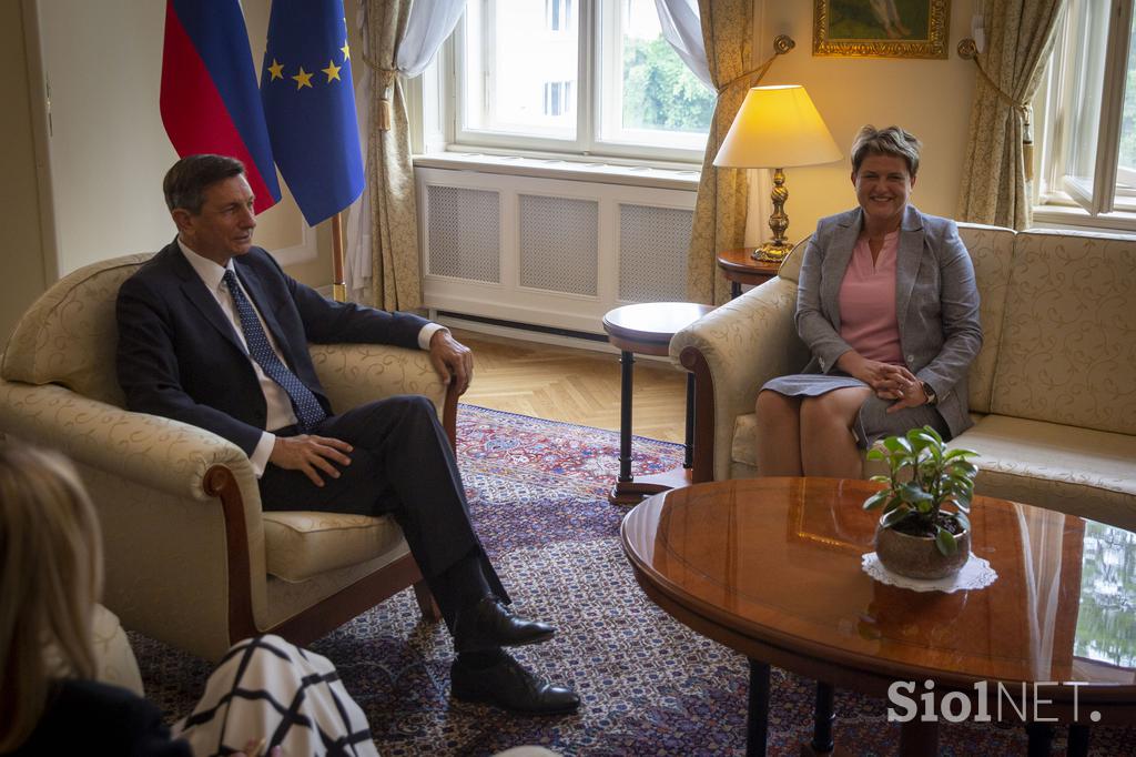 Posvet z vodji poslanskih skupin: Borut Pahor, Jelka Godec SDS