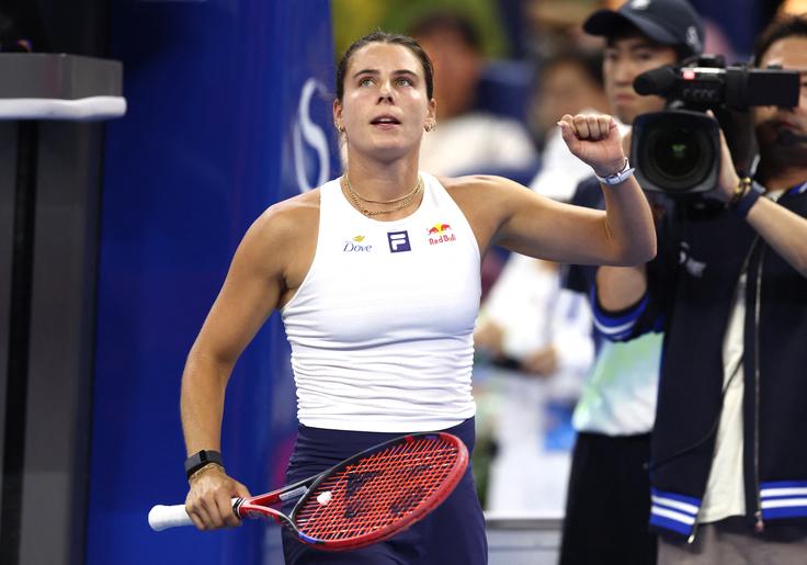 Američanka Emma Navarro je izločila Igo Swiatek. | Foto: Reuters