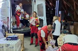 V Slovenijo prispeli prvi kamioni mednarodne humanitarne pomoči