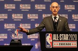 Komisar lige NBA: Novi val okužb lahko znova odloži nadaljevanje sezone