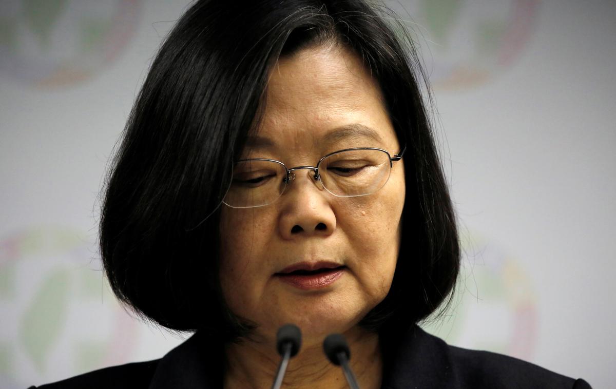 Tajvan Tsai Ing-wen | Tajvanska predsednica se je po porazu na današnjih volitvah podpornikom opravičila in se odločila za odstop s čela DPP. | Foto Reuters