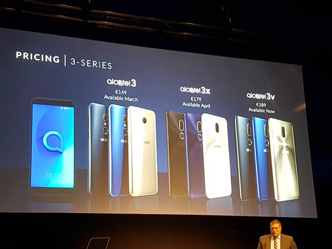 V seriji 3, to je srednja od treh serij Alcatelovih telefonov, so trije novi telefoni. | Foto: Srdjan Cvjetović