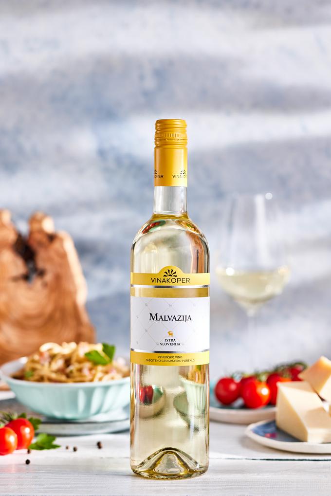 Odlično pitno in zelo prijetno belo vino Malvazija 2019 Vinakoper. | Foto: Lovro Rozina | Foto: 