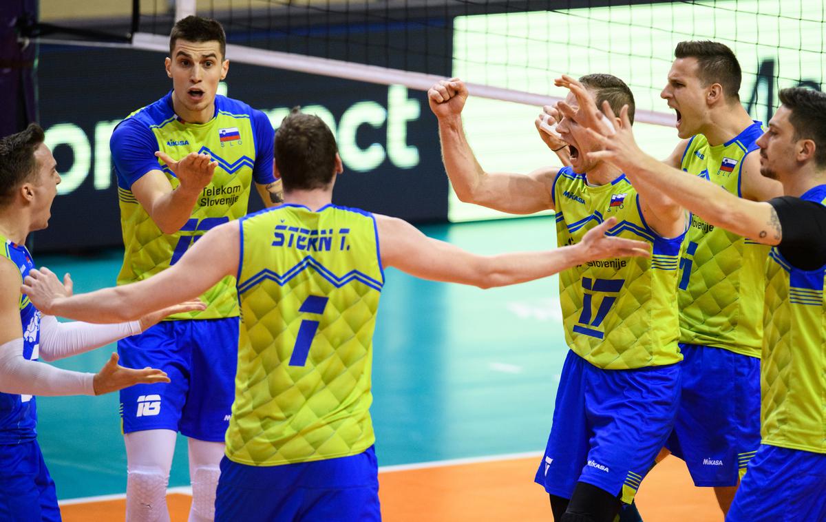 Slovenija Nemčija odbojka | Slovenci so si še pred zadnjo tekmo skupinskega dela zagotovili nastop v polfinalu olimpijskih kvalifikacij. | Foto CEV