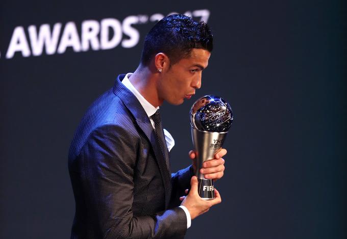 Cristiano Ronaldo je bil za najboljšega nogometaša na svetu s strani Fife izbran že petič. | Foto: Getty Images