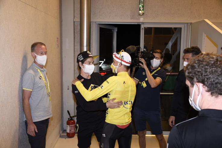 Tadej Pogačar Primož Roglič Tour 2020 | Foto: Guliverimage