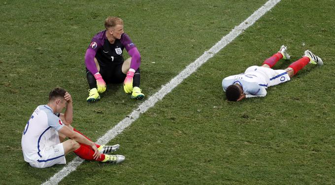 Angleži so v osmini finala doživeli hud udarec. | Foto: Reuters