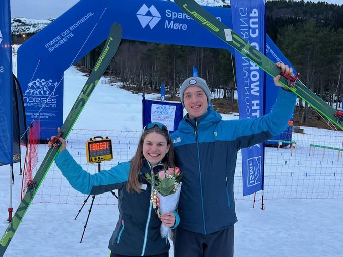 Klara Velepec se z Norveške vrača s tremi medaljami, srebrno v vzponu in sprintih ter bronasto posamično, Maj Pritržnik se je izkazal v vzponu in posamično. | Foto: Robert Pritržnik