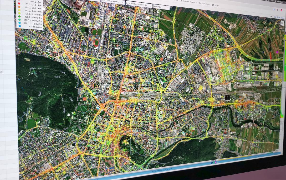 meritve, mobilno omrežje, kakovost, Ljubljana, Slovenija, LTE/4G | Kar 99 odstotkov mobilnega podatkovnega prometa v mobilnem omrežju Telekoma Slovenije poteka prek tehnologij 4G in 5G, zato zastarela tehnologija 3G, ki ne zadošča več potrebam in pričakovanjem uporabnikov, ni več smiselna. | Foto Srdjan Cvjetović