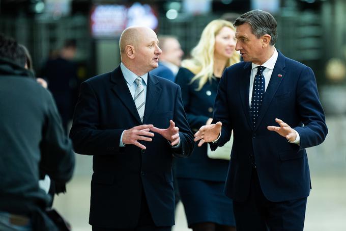 Med gosti je bil tudi Borut Pahor, predsednik Republike Slovenije. Med prireditvijo je bilo na velikem zaslonu prikazanih kar nekaj njegovih fotografij z družbenih omrežij. | Foto: Sportida