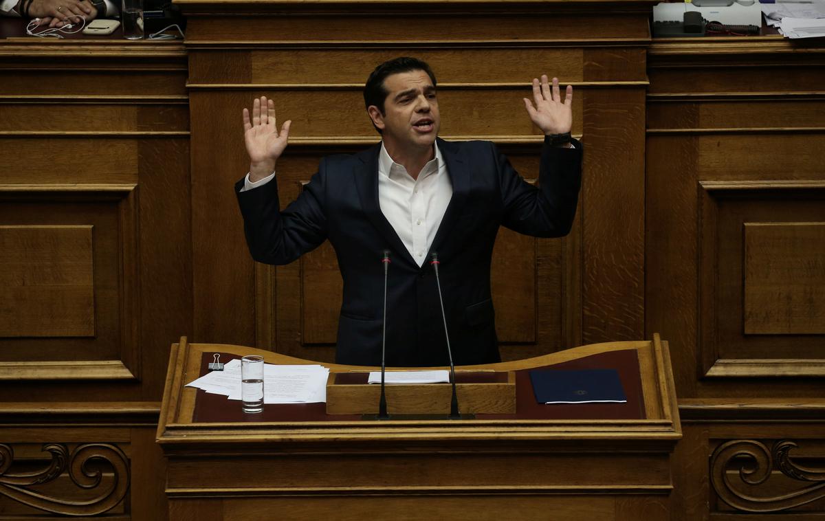 Aleksis Cipras | Grški premier je danes zaradi imena severne sosede ostal brez obrambnega ministra in koalicijskega partnerja. | Foto Reuters