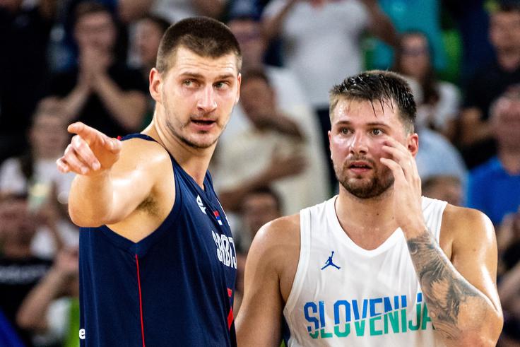 Z nekaterimi sodniškimi odločitvami nista bila zadovoljna tudi superzvezdnika lige NBA Nikola Jokić in Luka Dončić. | Foto: Matic Klanšek Velej/Sportida