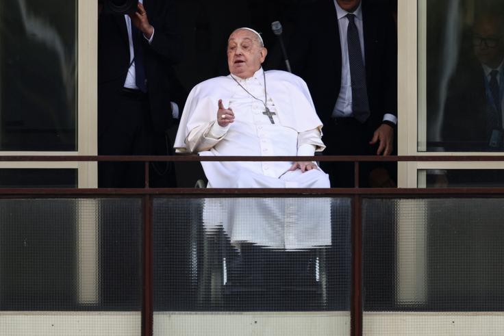 papež Frančišek, bolnišnica Gemelli, Rim | Foto: Reuters