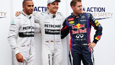 Rosberg vesel tretjega "pola", Vettel Mercedesa ne jemlje resno