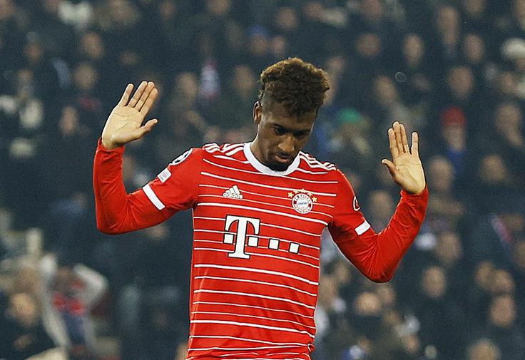 Kingsley Coman iz spoštovanja do nekdanjega kluba ni proslavljal zadetka na Parku princev. | Foto: Reuters