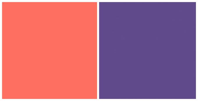 Za primerjavo: levo: barva leta 2019, desno: barva leta 2018. | Foto: Posnetek zaslona/Pantone