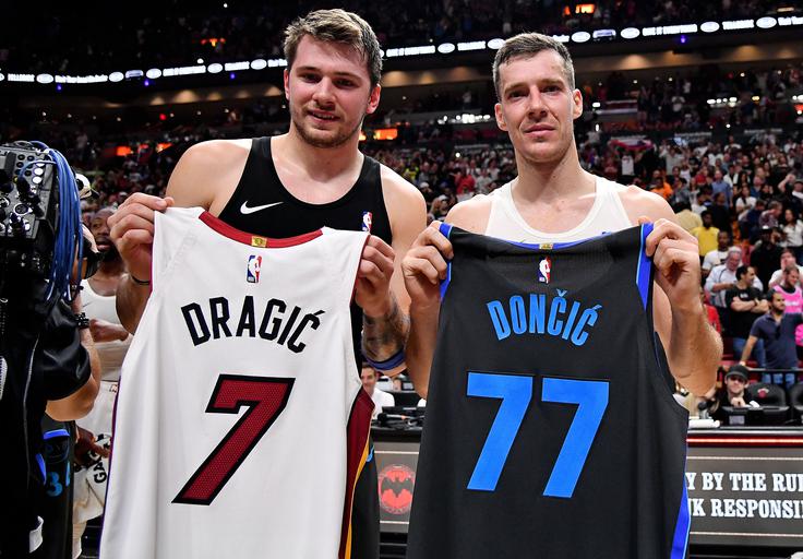 Luka Dončić Goran Dragić | Foto: Reuters