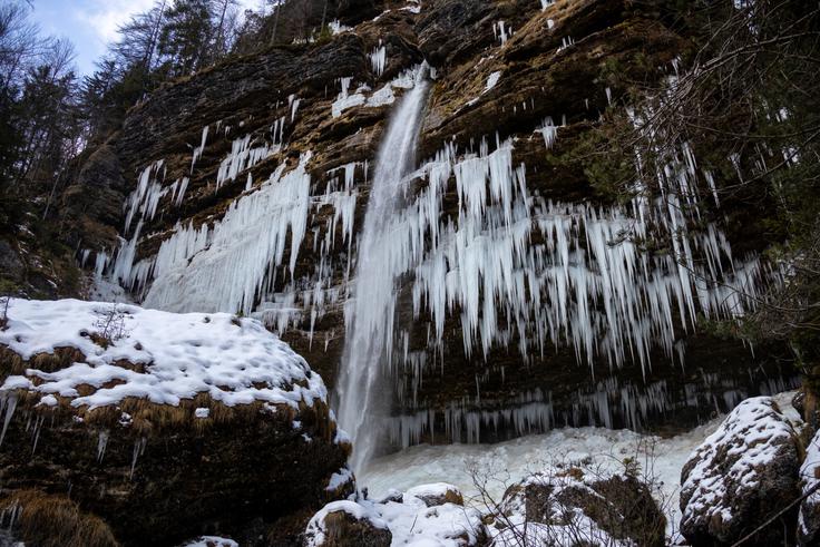 Slap Peričnik v objemu ledu | Foto: Matej Podgoršek