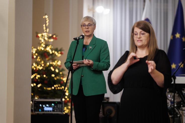 "O nasilju moramo govoriti jasno, odkrito in odločno. Enako kot na drugih področjih je tudi v športu vsako in kakršnokoli nasilje nesprejemljivo, nasilje nad ženskami pa še posebej grozljiva kršitev dostojanstva, pravic in varnosti." | Foto: Nebojša Tejić/STA