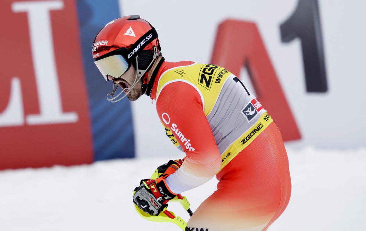 Loic Meillard | Loic Meillard je novi svetovni prvak v slalomu.  | Foto Reuters