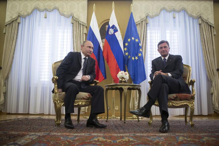 Predsednika sta nato odšla na Brdo pri Kranju.  | Foto: Matej Leskovšek