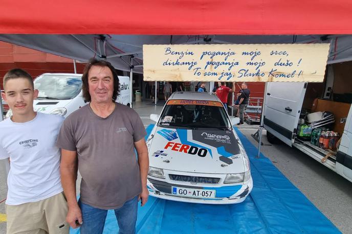 Slavko Komel reli Nova Gorica | Slavko Komel bo branje sovozniških zapiskov tokrat zaupal svojemu 16-letnemu sinu. | Foto Gregor Pavšič