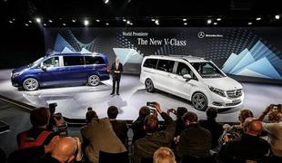 Mercedes-benz V: družinam prestiž, napredna varnost in hidravlično podvozje